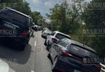 пробки на причерноморских курортах Болгарии в Бургасской области