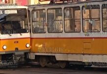 ДТП в Софии, здесь столкнули два… трамвая ДТП в Софии, здесь на встречном движении не смогли разъехаться два трамвая