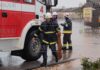 Русе 8 октября 2025 года, в городе фиксируется наводнение