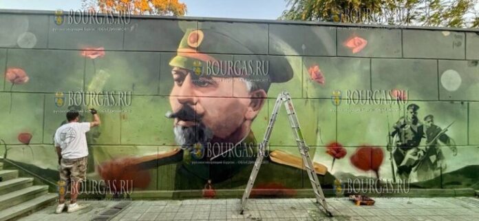 Софийский подземный переход на бульваре Владимира Вазова и улице Черковной в Софии был расписан граффити с изображением болгарского генерала - Владимира Вазова Софийский подземный переход на бульваре Владимира Вазова и улице Черковной в Софии был расписан граффити с изображением болгарского генерала - Владимира Вазова