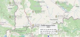 13 декабря, в районе болгаро-греческой границы зафиксировано землетрясение